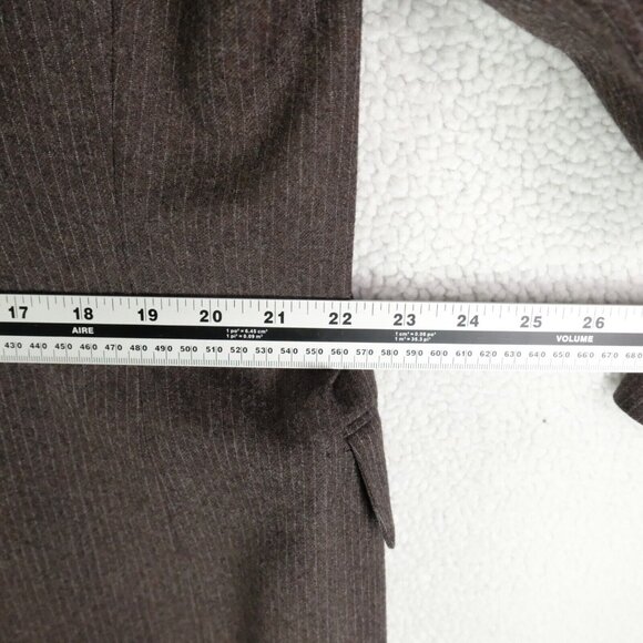 Samuelsohn Blazer Mens 44R Brown Striped Two Button Vented Wool Business Casual - Picture 10 of 15